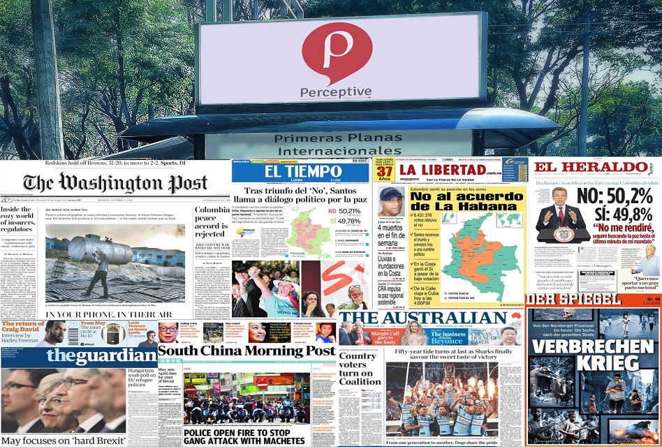 Las Primeras Planas Internacionales de hoy Lunes