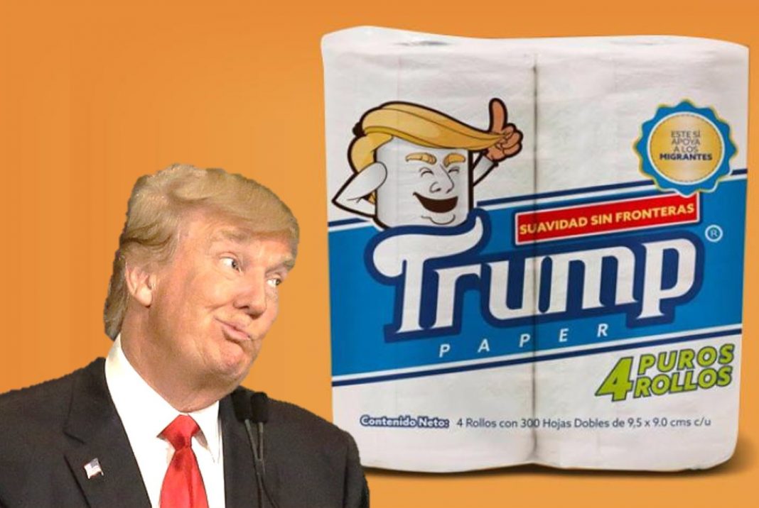 ¡A limpiarse se ha dicho! Llega el papel-Trump invento 100% mexicano