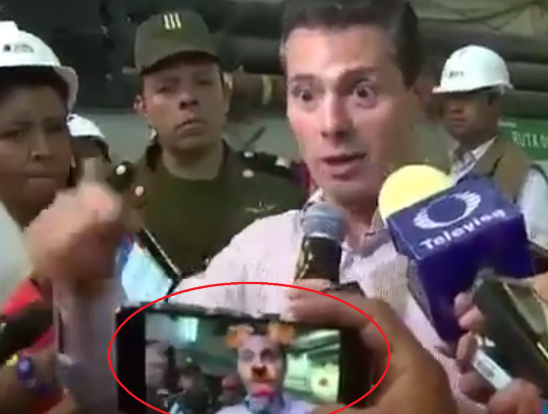 VIDEO – Le hacen Snapchat a EPN