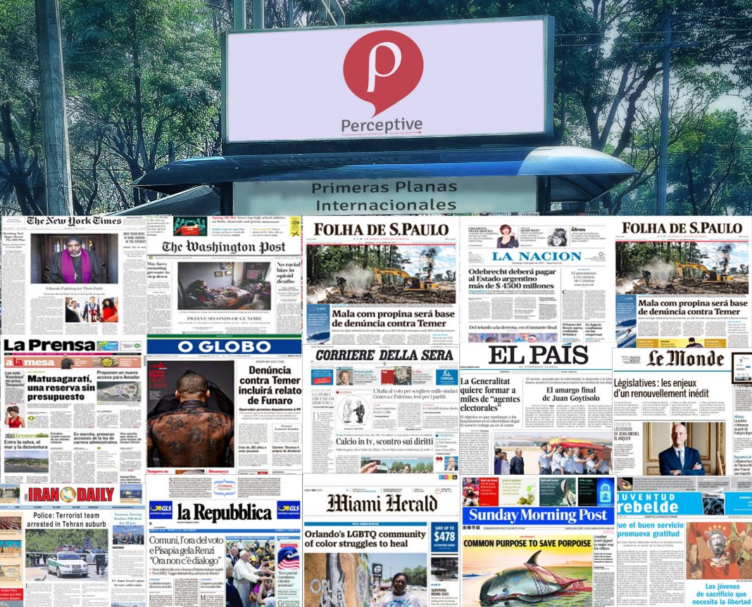 Primeras planas en el mundo