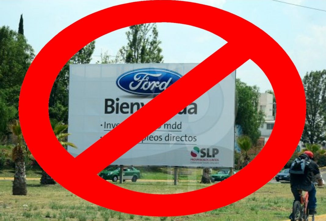 Ford deberá pagar indemnización de 65 MDD a San Luis Potosí por haber cancelado planta