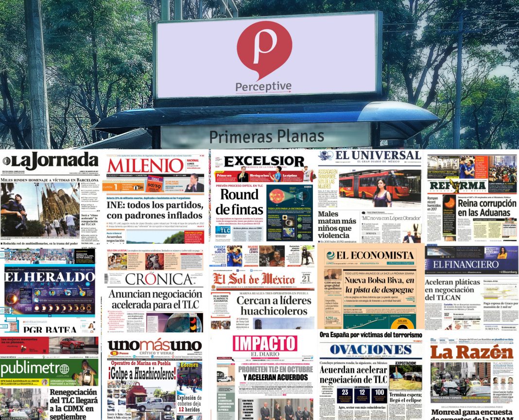 Las Primeras Planas de hoy lunes