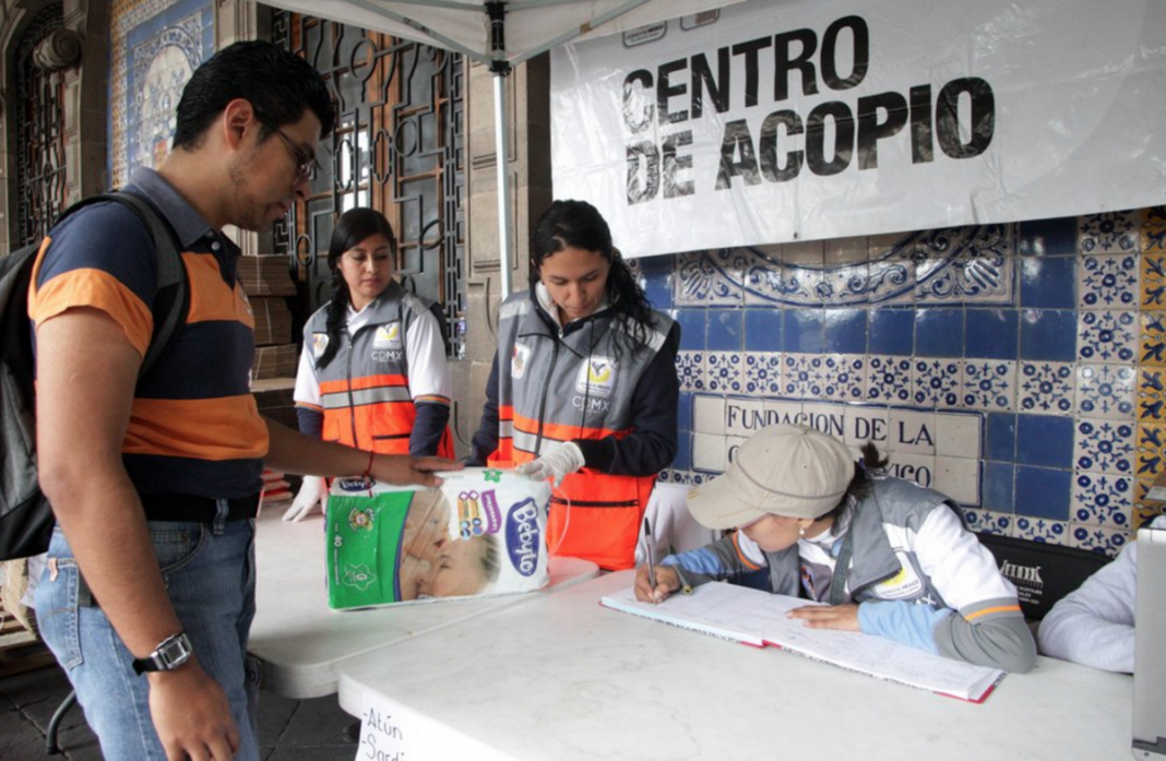 Acopia GCDMX 262 toneladas de víveres para damnificados por sismo