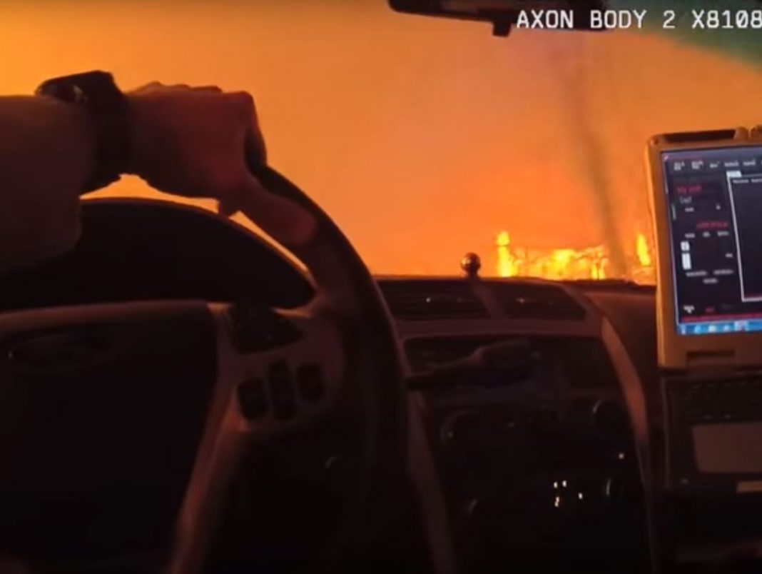 VIDEO – Un recorrido por el infierno: imágenes de un policía en la zona de incendios de California