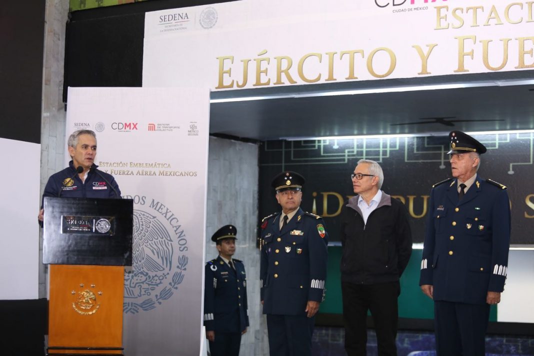 Reconoce Gobierno de la CDMX al Ejército y Fuerza Aérea