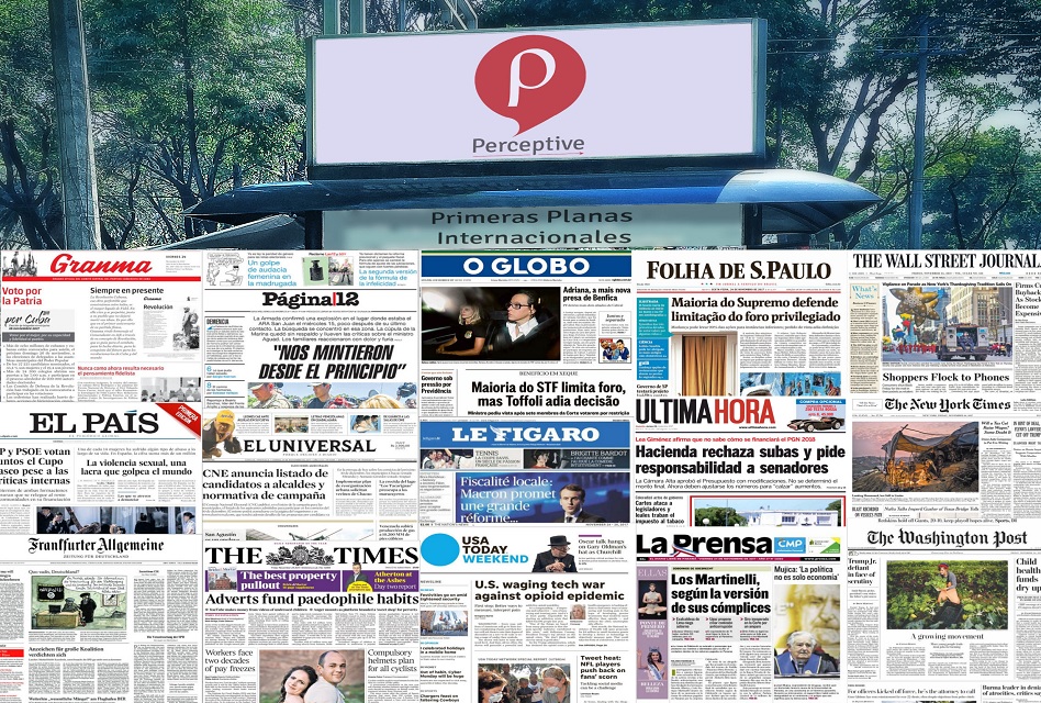 Las Primeras Planas Internacionales de hoy viernes