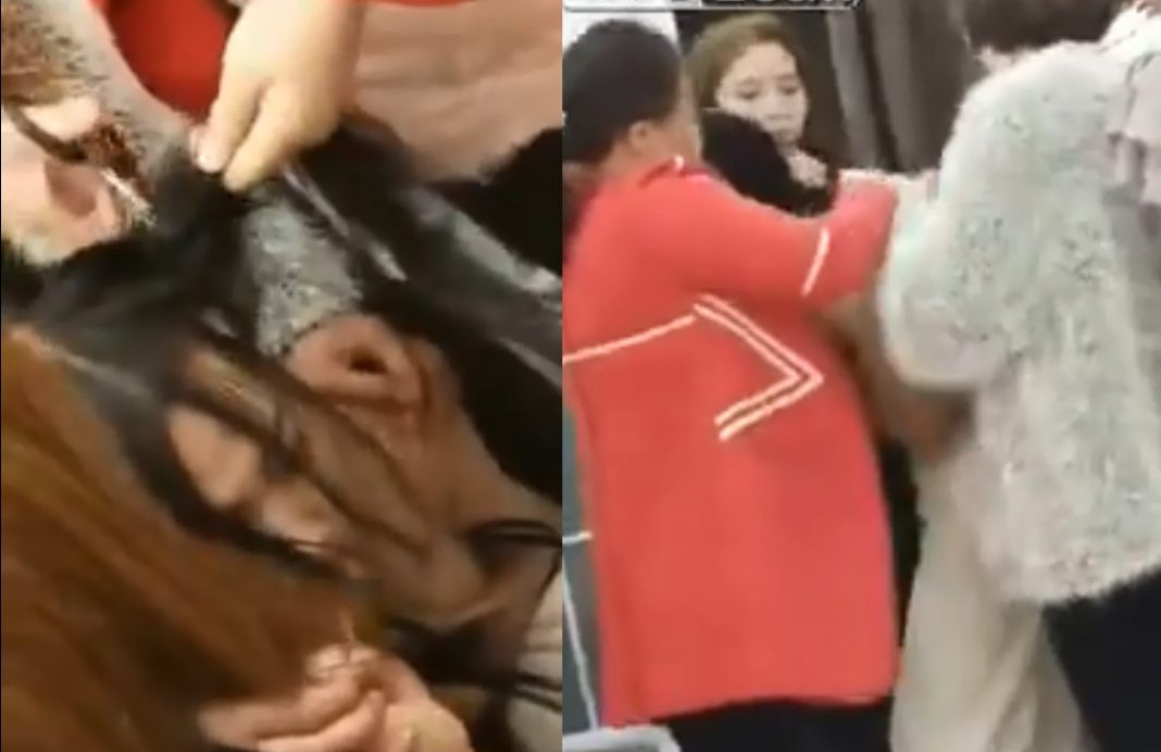 Mujer despechada va con la amante del marido ¡Y le trasquila el cabello!