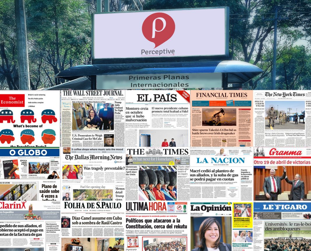 Primeras planas internacionales