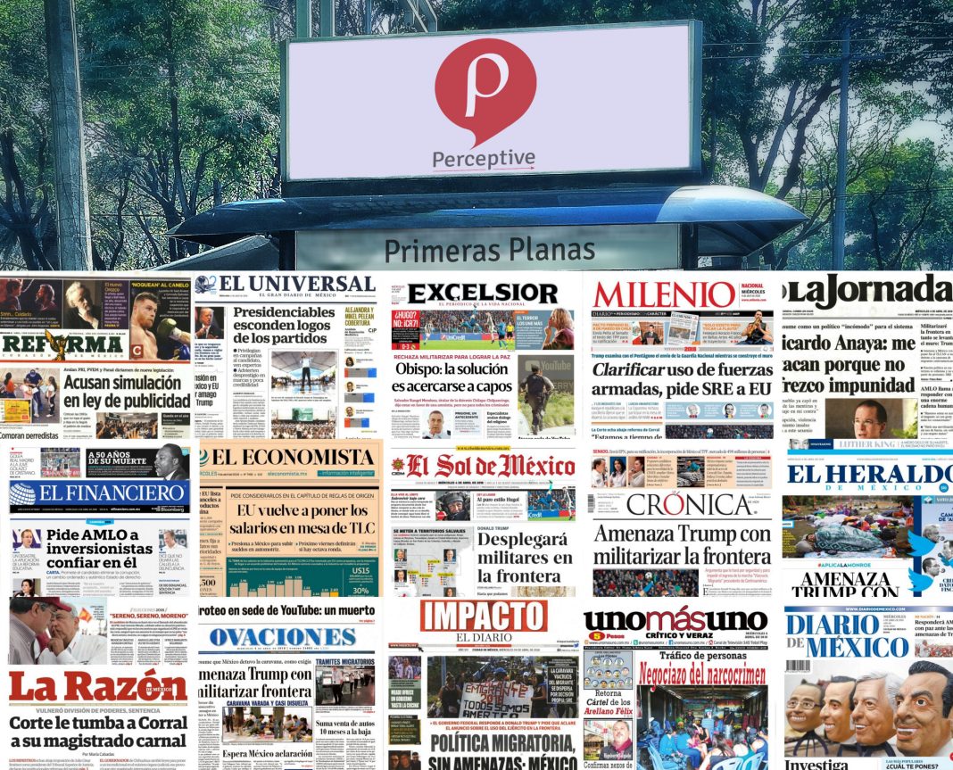 Primeras planas nacionales