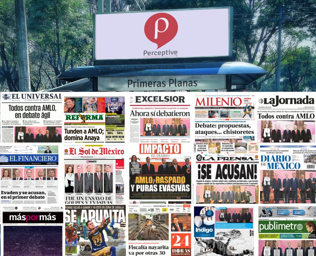 Las primeras planas del lunes