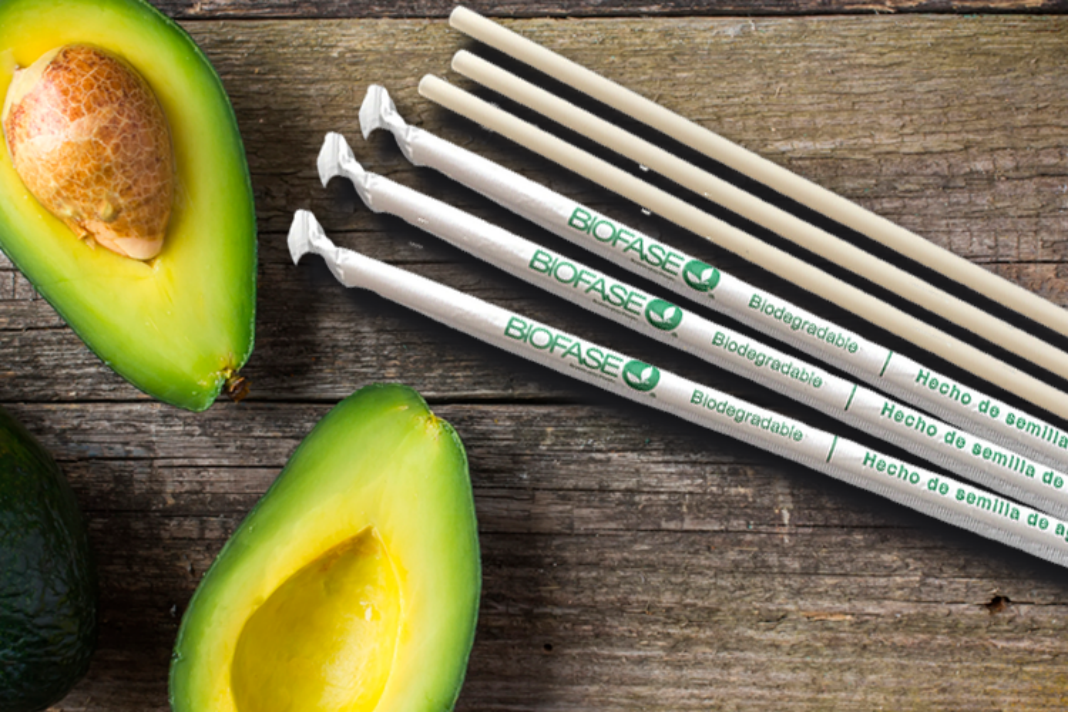 Descubre cuál empresa mexicana inventó los popotes de aguacate, se degradan en 240 días
