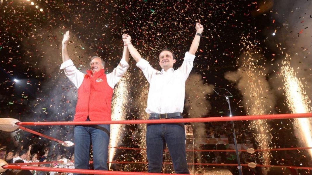 Mikel Arriola cierra campaña acompañado por José Antonio Meade