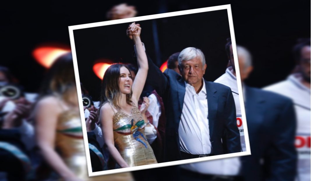 Así fue la celebración de Belinda por el triunfo de AMLO
