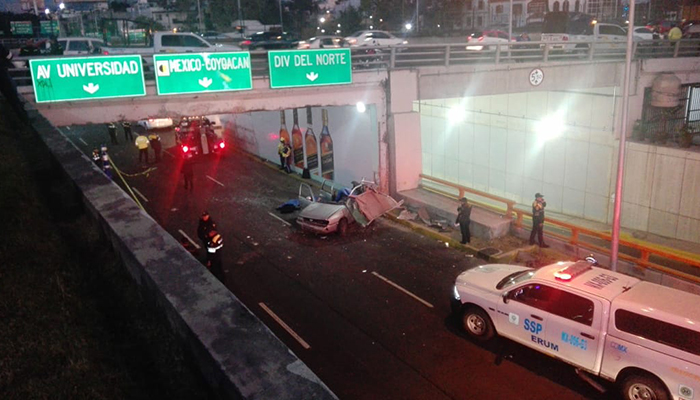 Fatal accidente en Río Churubusco y Tlalpan deja dos muertos