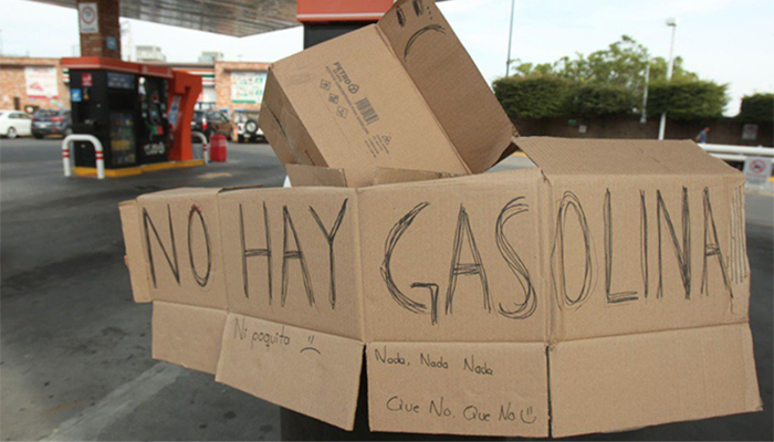 Continúa desabasto de gasolina en varios estados del país