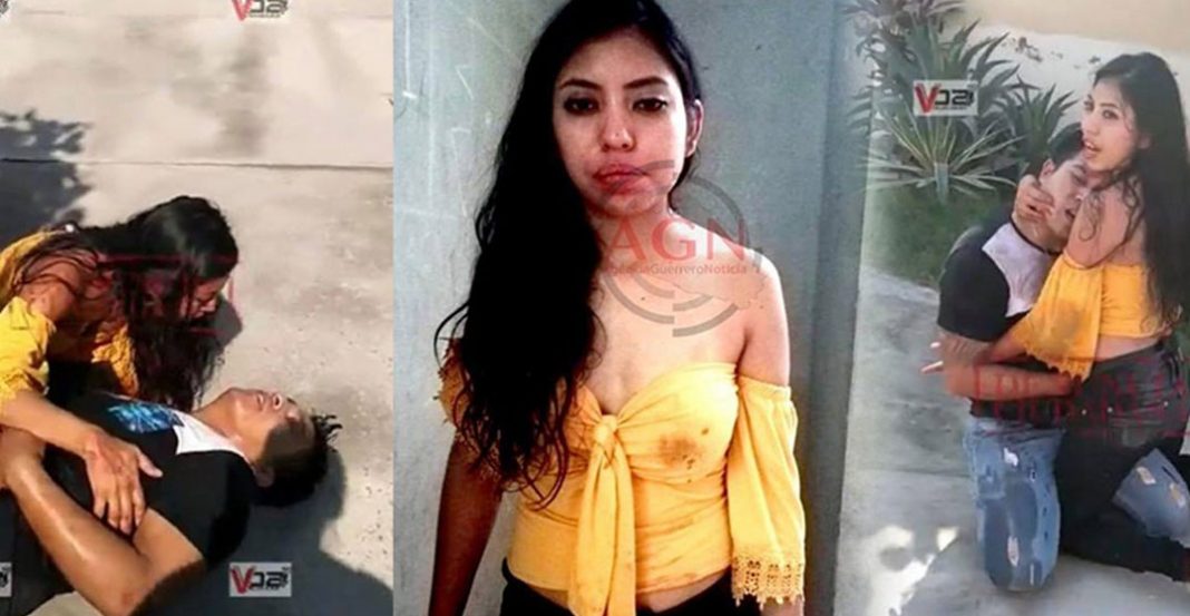 Difunden nuevo video de mujer que acuchilla a su novio