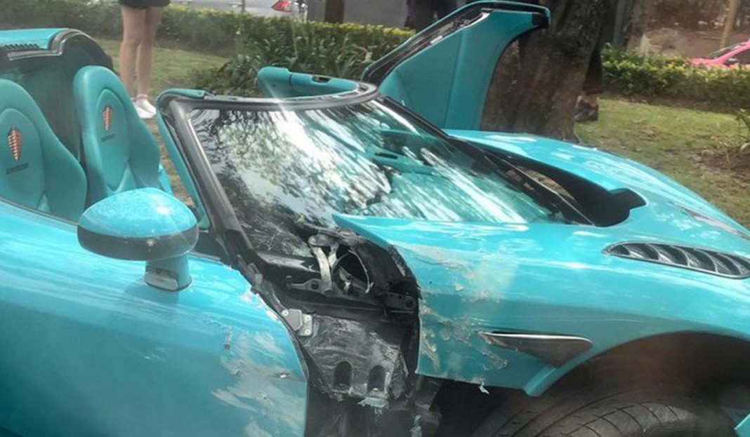Captan momento exacto del choque del Koenigsegg, el auto deportivo accidentado en Reforma