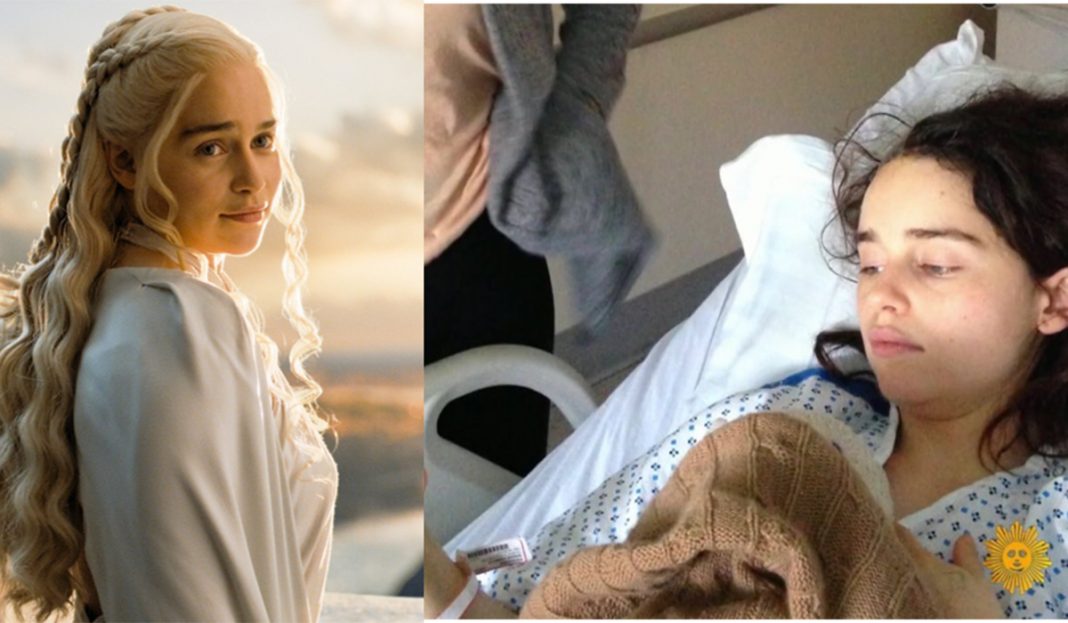 Fotos de la «madre de los dragones» en el hospital