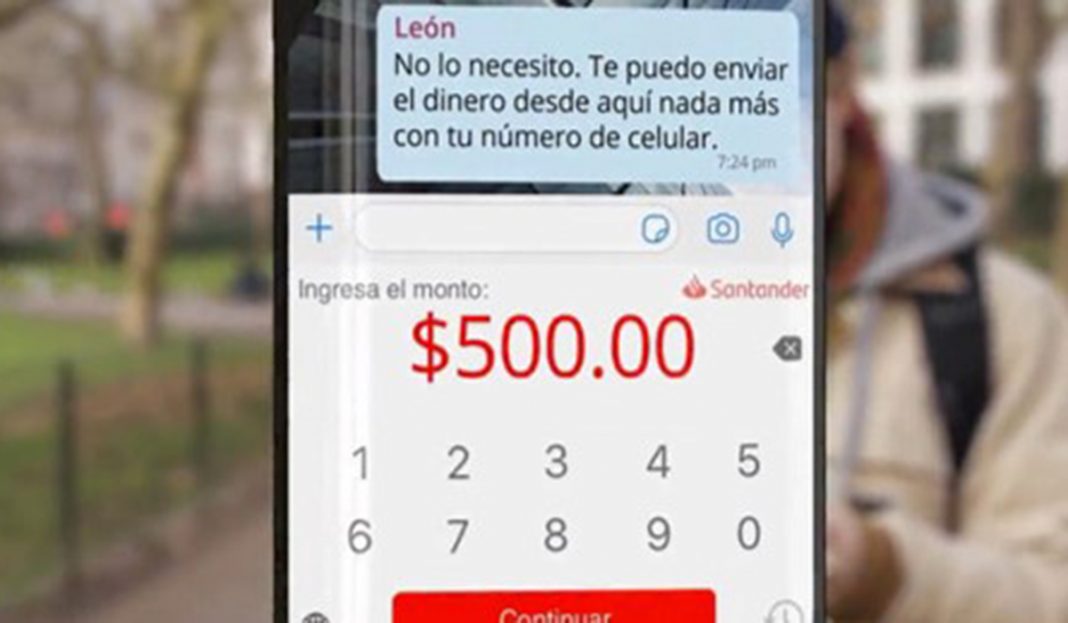 Santander permitirá enviar y recibir dinero por Whatsapp ¡Órale!