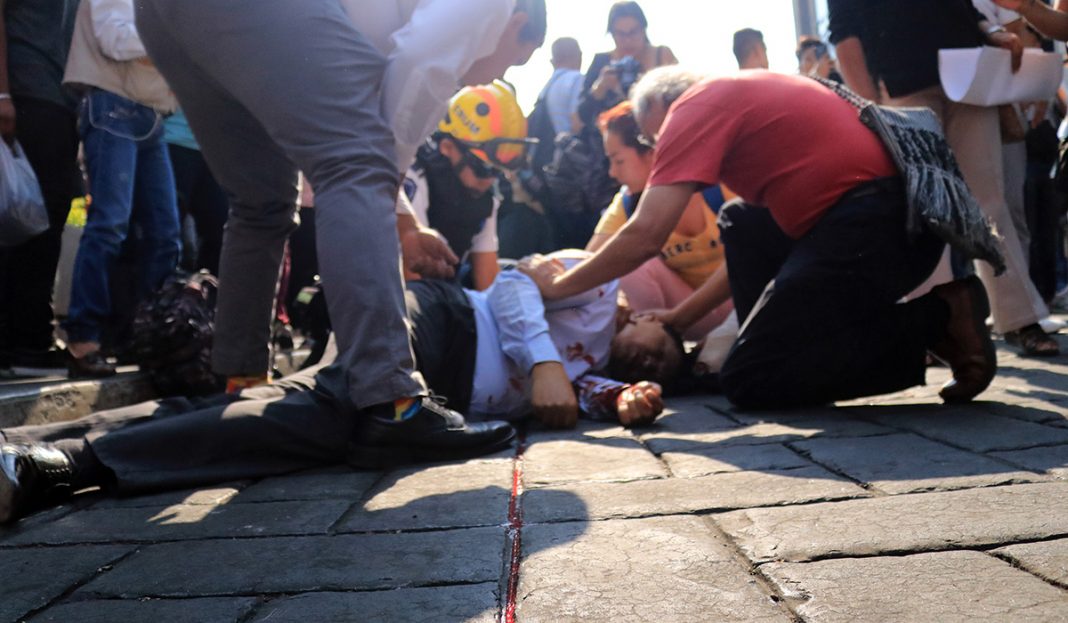 Las impresionantes fotos del tiroteo en Cuernavaca que dejó dos muertos