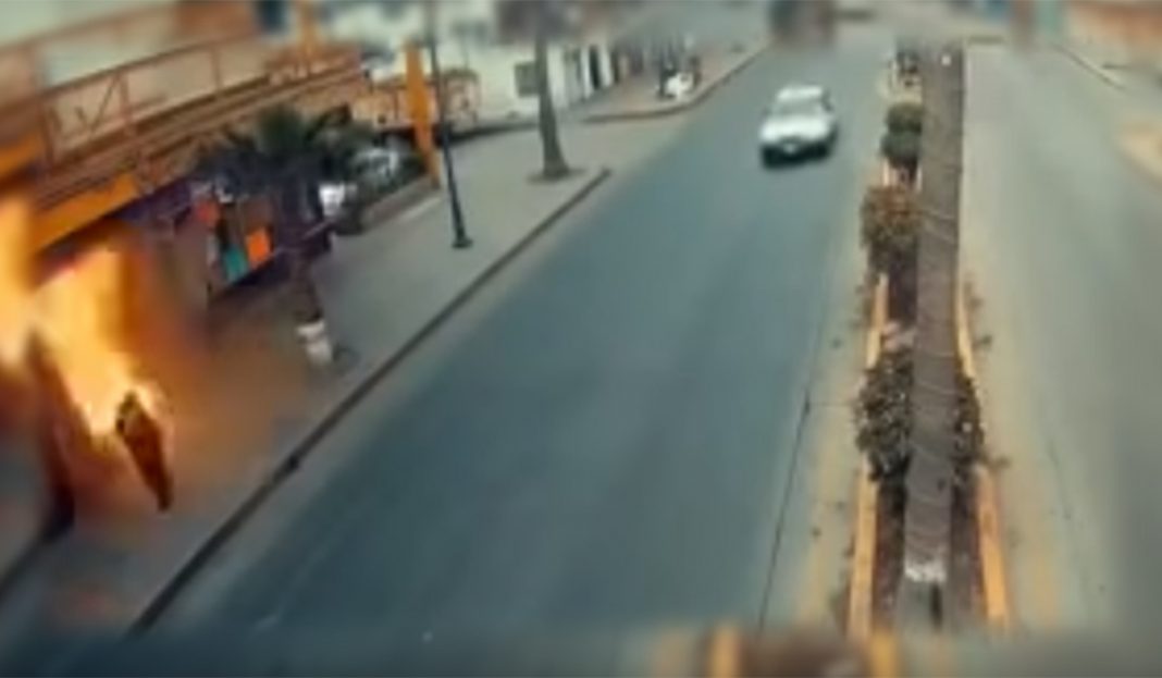 Captan el momento exacto de una explosión en hotel de Tijuana