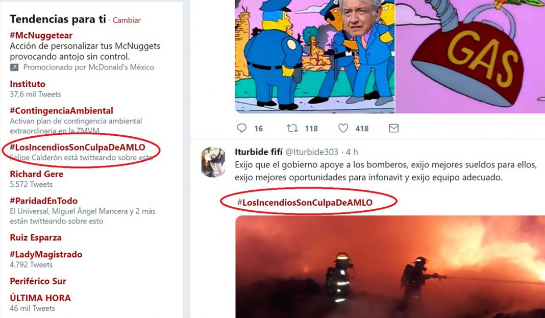 Viralizan en redes #LosIncendiosSonCulpaDeAMLO