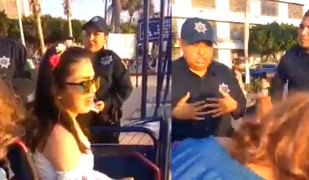 Policías hacen llorar a niña con discapacidad ¡la bajaron de los jueguitos!