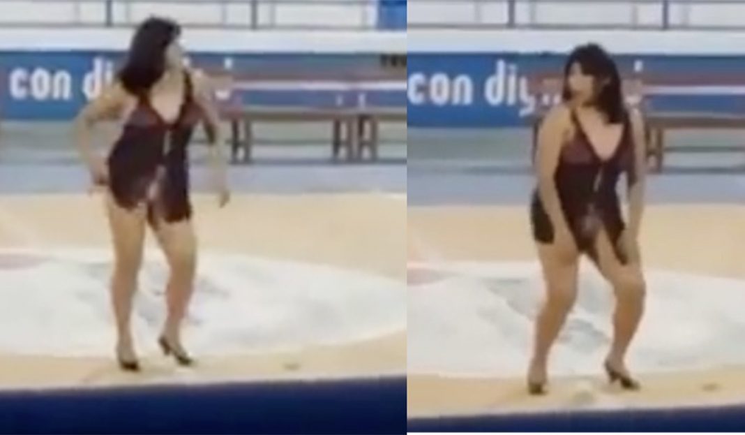 Maestra baila sexy para el día del padre