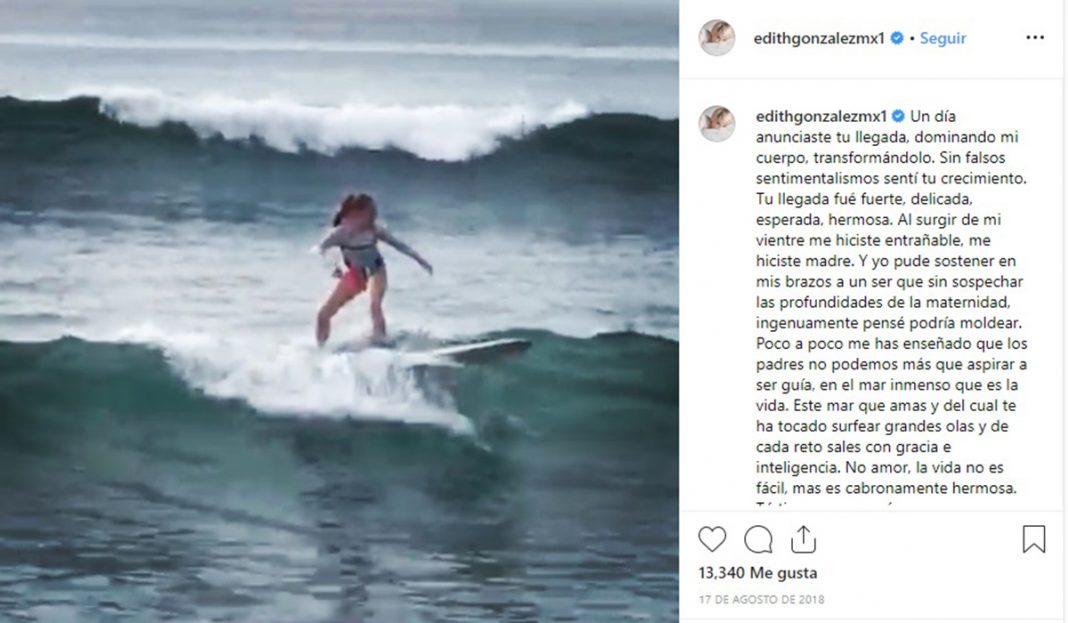 «La vida no es fácil»: La sentimental carta que escribió Edith González a su hija