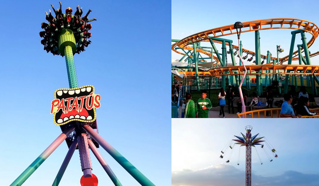 Falla en juego mecánico deja de cabeza a los usuarios (VIDEO)