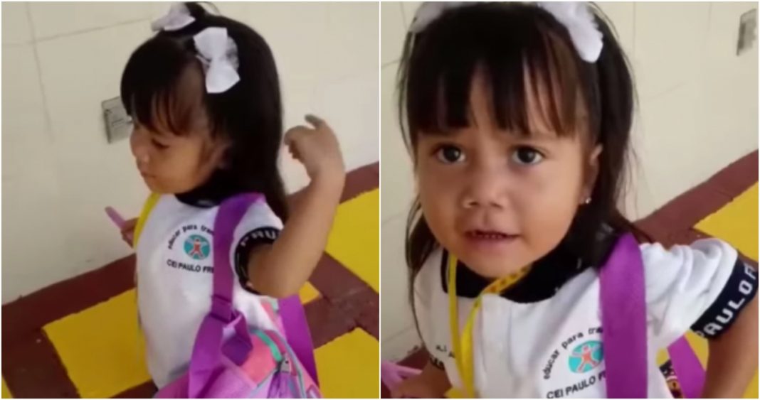 «Bailamos, cantamos, echamos desmadre»: así describe esta niña su primer día de clases en el Kinder