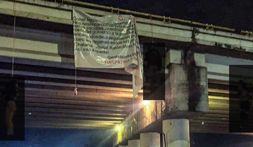 Hallan 19 cadáveres desmembrados y colgados en Uruapan, Michoacán