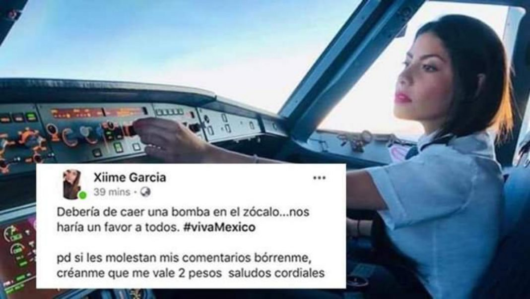 Interjet investiga piloto que sugirió lanzar una bomba en el Zócalo durante el Grito de Independencia