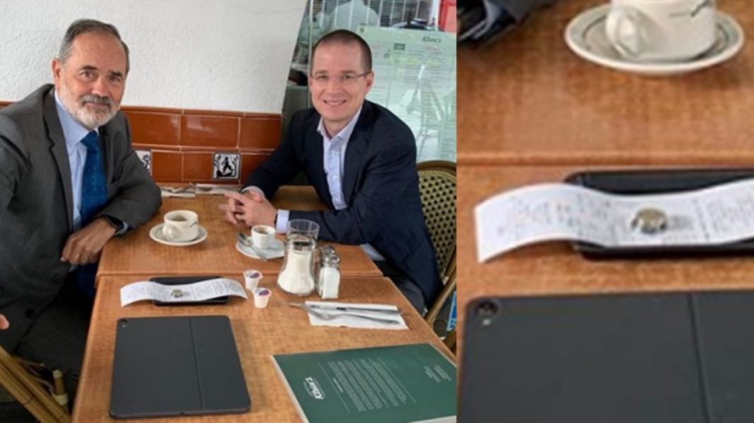 Critican a Ricardo Anaya y Gustavo Madero por propina que dejaron en restaurante de Polanco