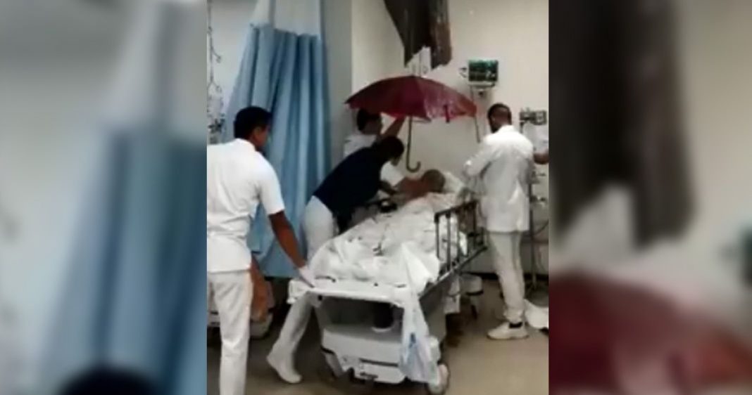 Techo del Hospital General de Culiacán colapsa por lluvias