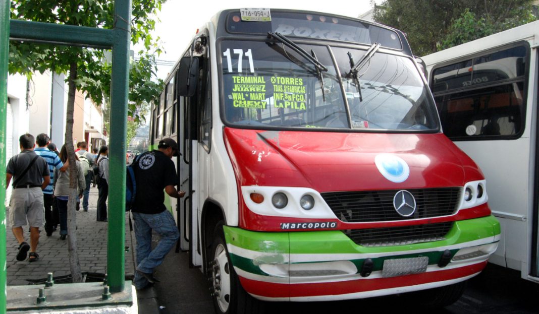 Tarifa de transporte en Edomex sube 2 pesos