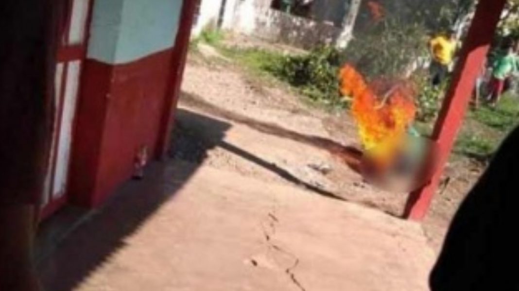 Queman vivo a presunto feminicida de niña de 6 años