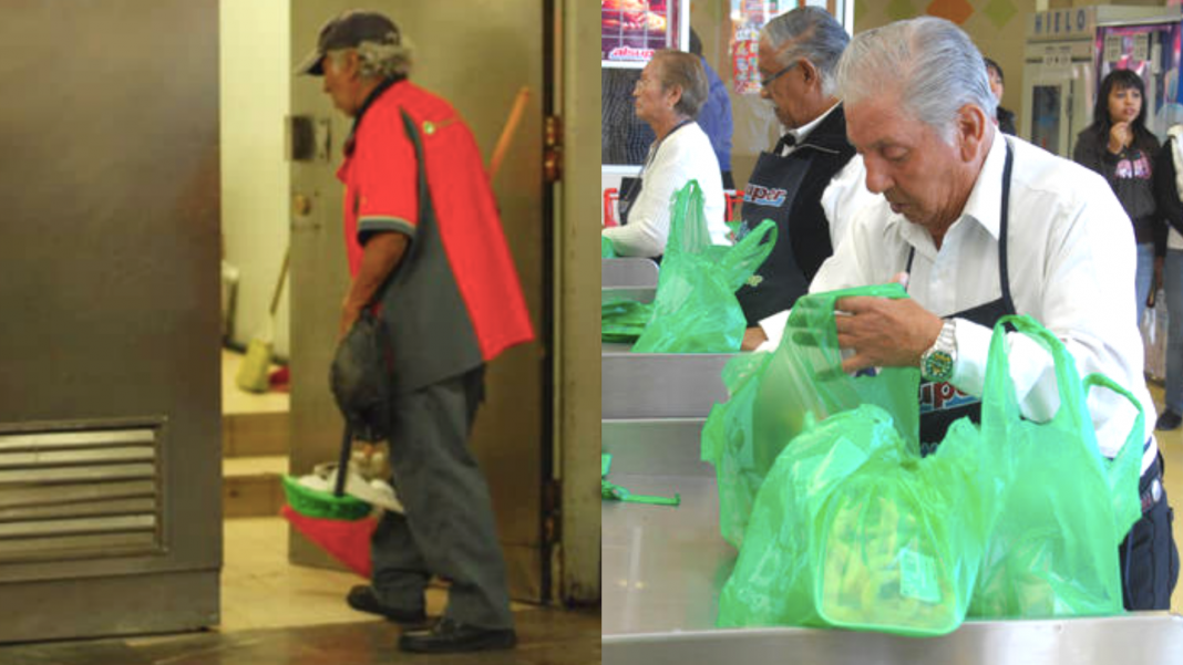 Con todo y coronavirus, trabajadores de la tercera edad no paran