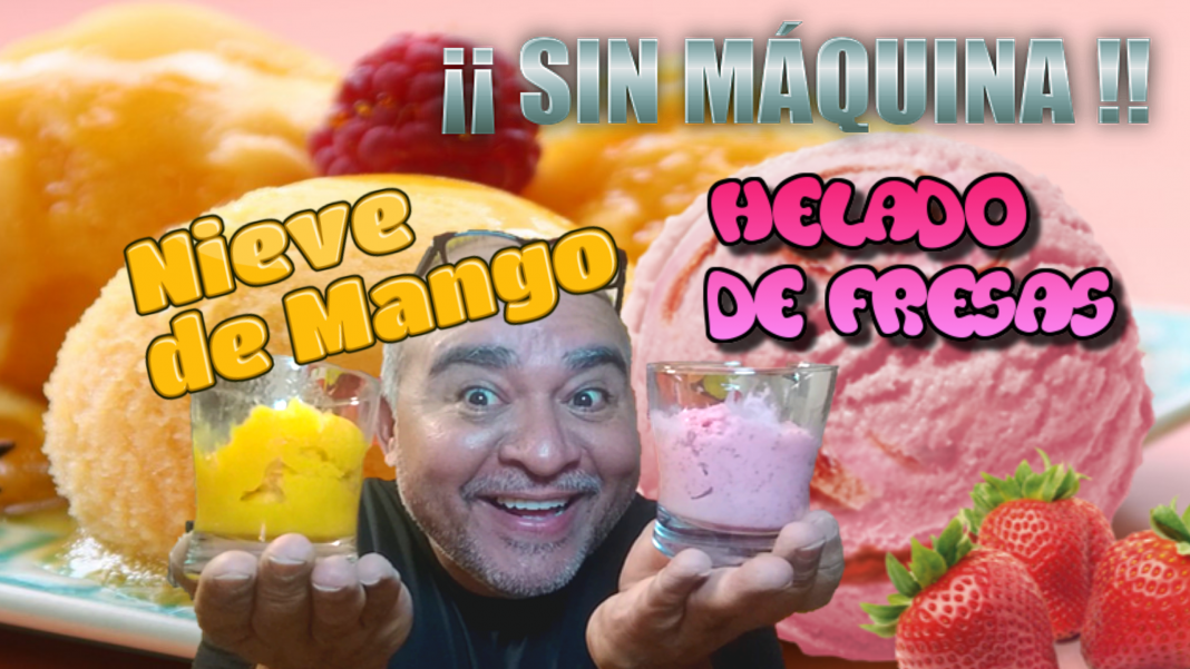 ¿Sabías que puedes hacer nieve y helado SIN MÁQUINA? ¡Fácil y pocos ingredientes!