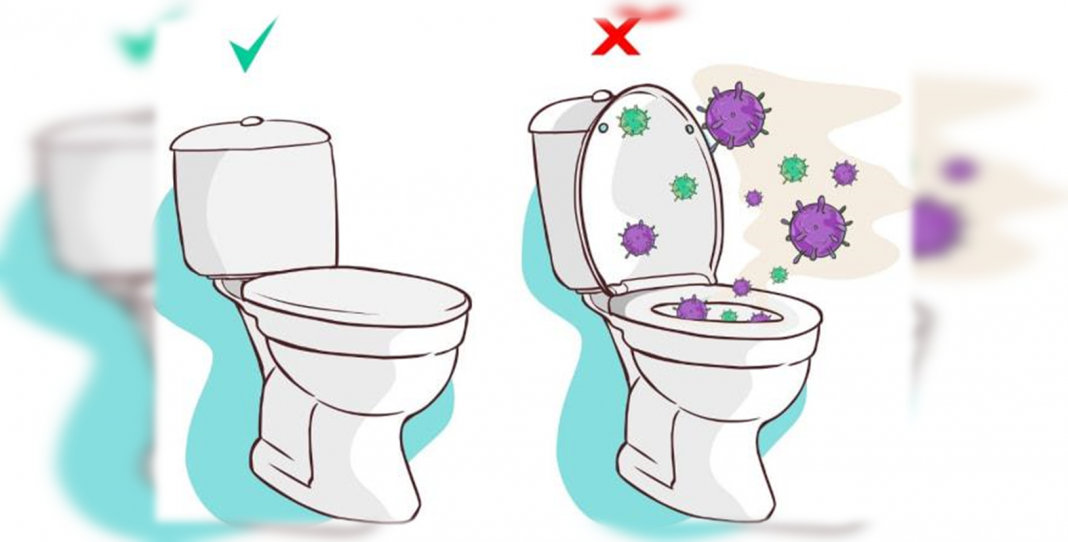 Si no bajas la tapa del WC y jalas la ‘cadena’, ¿te contagias de coronavirus?