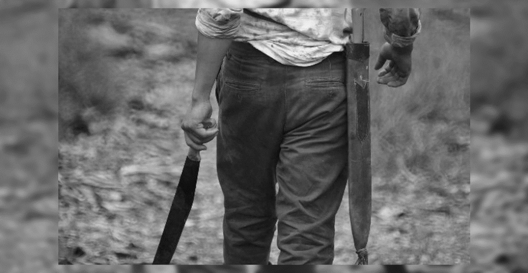 Cura mata a machetazos a perrito ¡nomás porque le ladró!