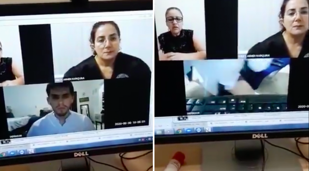 Abogado, en audiencia virtual sin pantalones