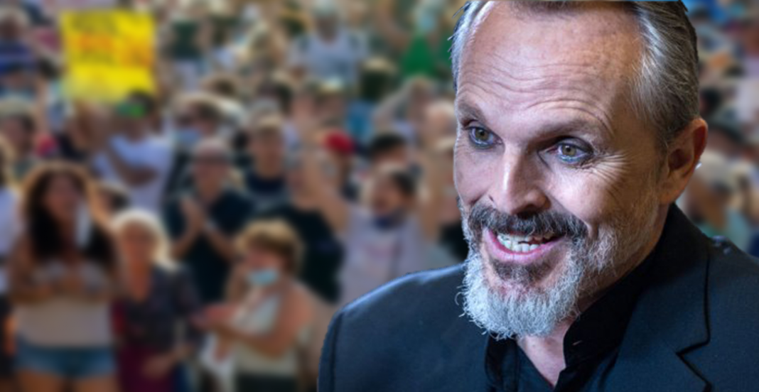 Bosé convoca a una protesta contra el cubrebocas… ¡y no va!