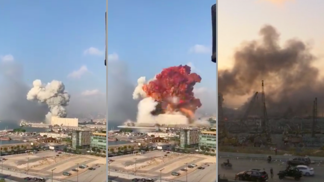 Se registra explosión en Beirut
