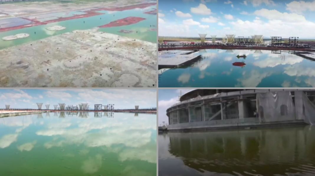 Así luce el terreno del aeropuerto de Texcoco
