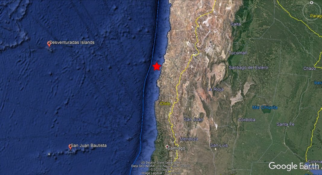 Sismo magnitud 6.8 sacude zona norte de Chile