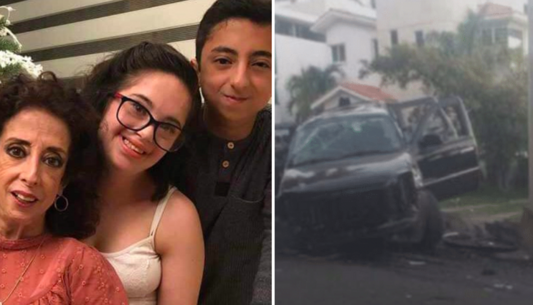 Hijo de María Elena Saldaña sufre accidente