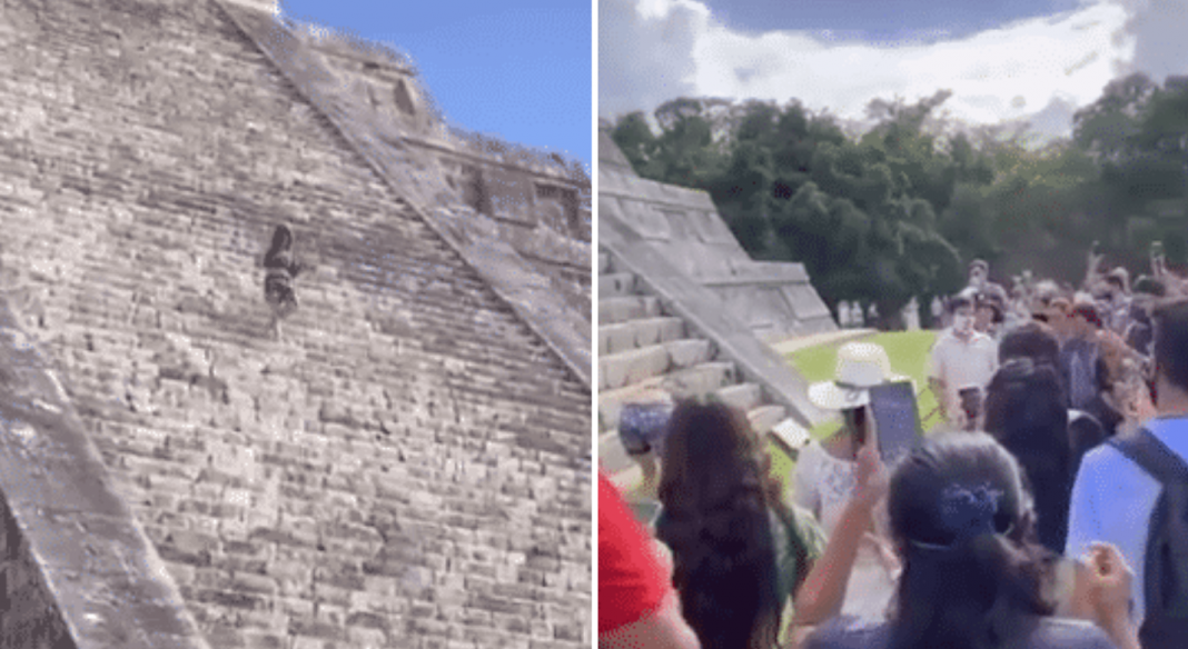 Sube a pirámide de Kukulkán y esparce cenizas de su esposo