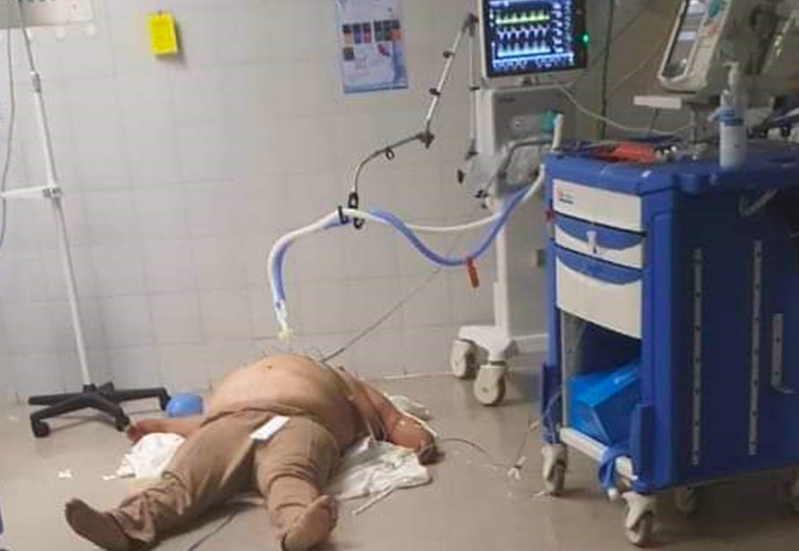 La historia del paciente en el piso en CDMX