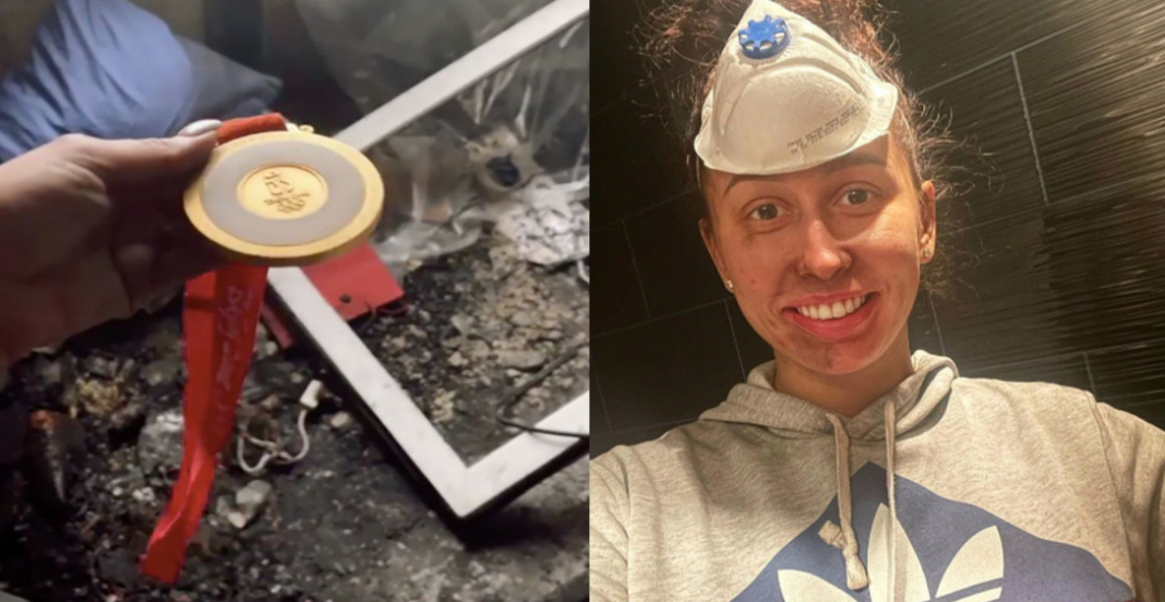 Gimnasta olímpica pierde su casa en incendio, ¡no olió por tener COVID-19!